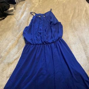 Blue short mini dress